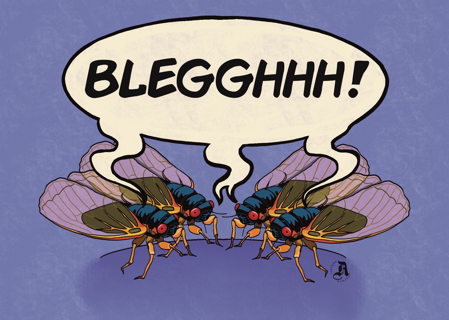 Singing Cicadas Art Print