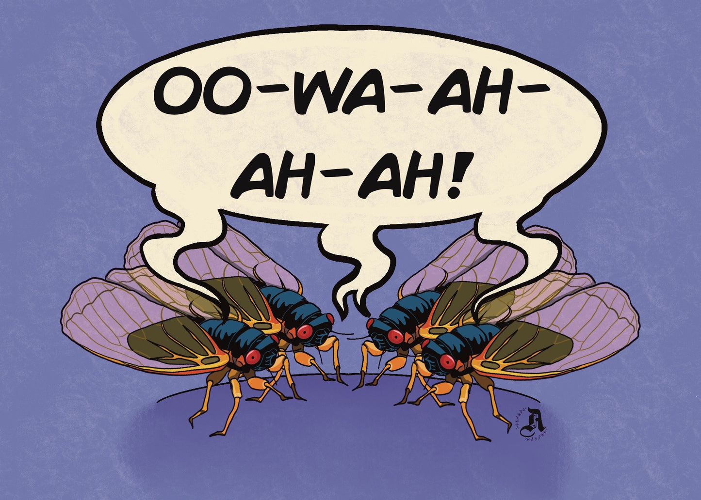 Singing Cicadas Art Print