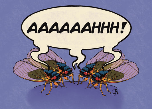 Singing Cicadas Art Print