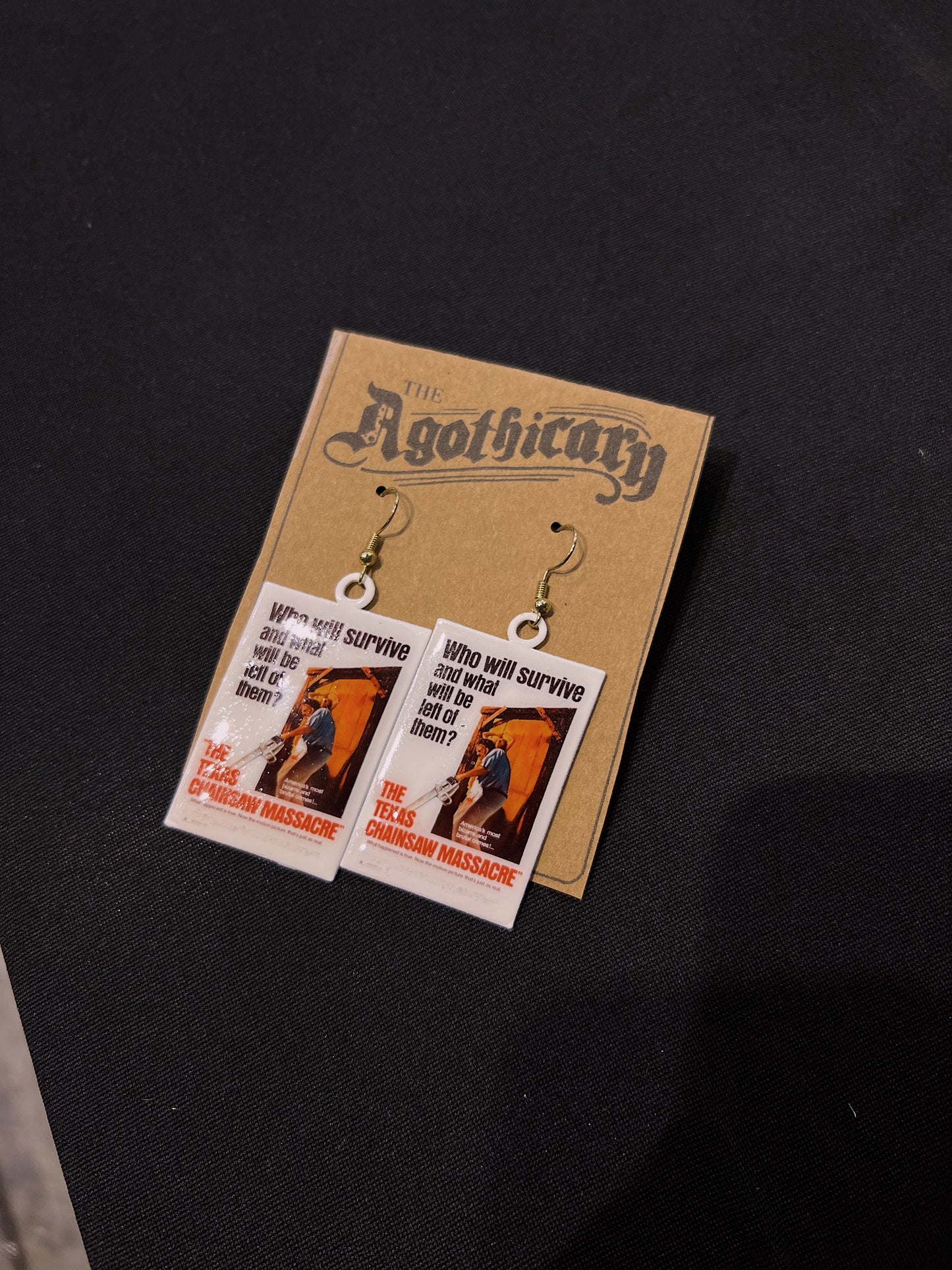 Movie Poster Earrings