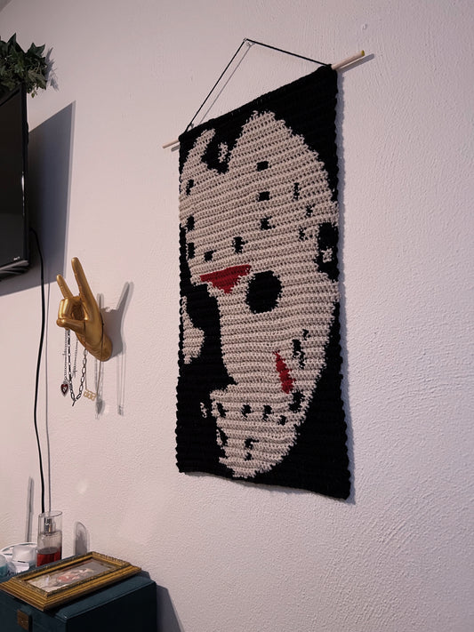 Jason Vorhees - Friday the 13th Crochet Tapestry